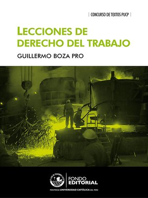 cover image of Lecciones de derecho del trabajo